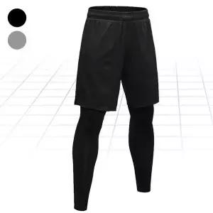 [하프클럽/]남성 레깅스 스포츠 스포츠레깅스 반바지 일체형