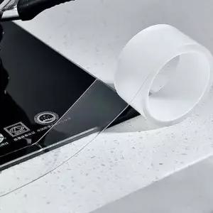 현이몰 다름 틈새차단 투명 실리콘테이프 (5cmX5m) / 싱크대 욕실방수테이프 누수테이프 욕실테이프