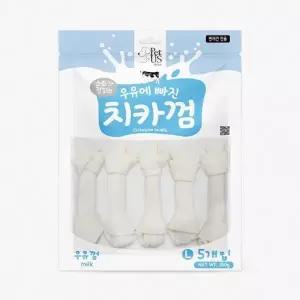 우유맛 중형견용 오래씹는 딩고껌 5p P65228 맛있는껌