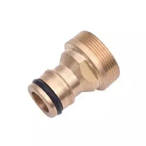 황동 호스 어댑터 수도꼭지 연결 커넥터 나사산 배관 부품 정원 급수