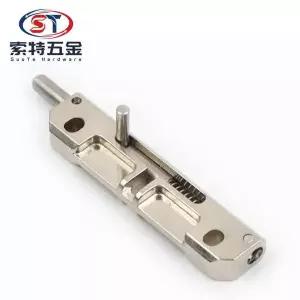 좌우 대칭 하드웨어 문짝 플러시 볼트 2.9 인치 보안 문짝 가드 레버 액션 플러시 볼트 래치 슬라이드 볼트