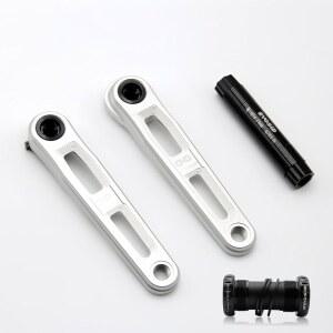 [미국배송] EVOSID 초경량 로드 바이크 크랭크셋 중공 기술 자전거 크랭크 암 세트 165/170/175MM 하단 브래킷 GXP 그레이블 바이크 접이식 바이크와 호환되는 3볼트 다이렉트 마운트