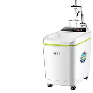 이동식 온수기 샤워기 페달 편리함 전기 단전 휴용