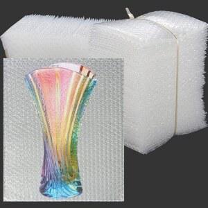 50개 버블 파우치 랩 - 깨지기 쉬운 접시 및 중국 포장용 12피트 x 12인치 투명 아웃