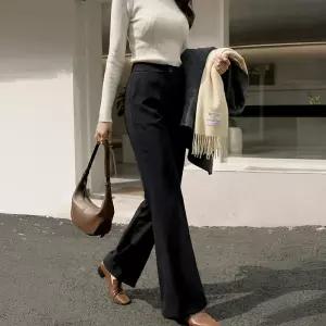 [시크폭스] [2종택1] 쫀득쫀쫀 경량 밍크기모 슬랙스_54SL1489