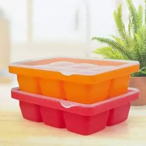 실리콘 아이스 큐브 틀 6구 아이스트레이 얼음 제조기 주방용품 (WFKD6N9)