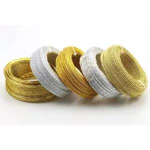 얇은철사 구부릴 수 금속 알루미늄 와이어 금 은 패턴 장인 공예 생산 2M로트 20mm