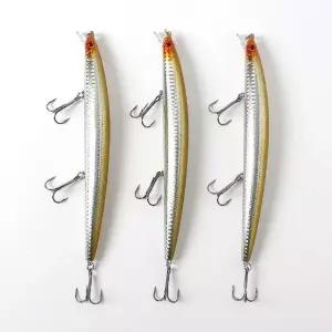 고품질 롱샷 플로팅 미노우 루어 3p세트 삼치 미끼 빅베이트 (WFKDTL7)