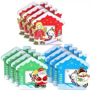 12개입 펄디자인액자 데코용품 액자 크리스마스펄펜꽂이 (WFKDB0T)