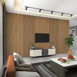 소르베어 템바보드벽지 거실 아트월 셀프 시공 템버