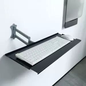 벽걸이 키보드 트레이 관절형 거치대 마우스 받침대