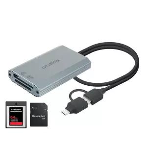 UHS-II 초고속 10G 멀티 Type B CF SD 카드리더기 USB3.2 Gen2 C타입 메모리 DSLR 디카 캐논 니콘 영상촬영