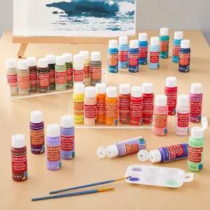 크래프트 스마트 36 모듬 아크릴 페인트 세트 - 드로잉 페인팅 아트 및 공예 용품용 무독성 1팩