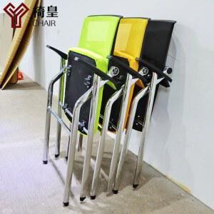 접이식 회의실 1인 책걸상 책상 기자회견 책상의자 검은색 자습실 일체형 학원용 간이 철제