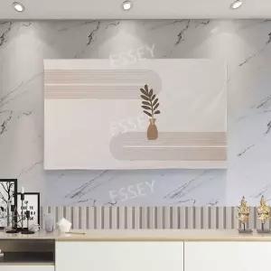 텔레비전 가리개 천 도형패턴 먼지차단 덮개 대형 TV 커버