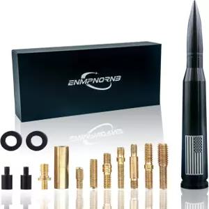 다양한 자동차 모델 도지 쉐보레 랩터 트럭 안테나 액세서리를 위한 Enmpnornb 7.8인치 블랙 불릿 교체