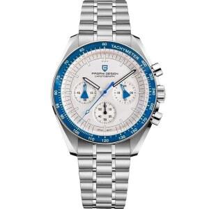 [미국배송] LACZ 덴튼 파가니 디자인 PD1701V3 남성용 시계 쿼츠 남성 크로노그래프 스테인리스 스틸 스포츠 방수 일본 VK63 무브먼트 U2026