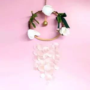 목련 자개모빌 썬캐쳐 도어벨 만들기 DIY키트 (대) 나만의 공작재료 체험 집콕놀이 미술 만들기행사 썬쳐만