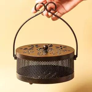 고급 모기향케이스 걸이형 야외 캠핑 거치대 모기향통 홀더 꽂이 철제 수납함 인테리어소품