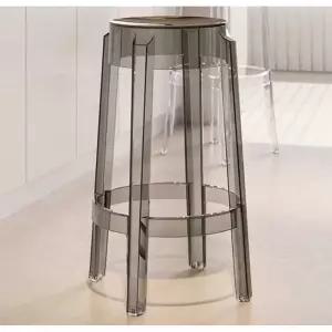 투명 바스툴 아일랜드 식탁 높은 아크릴 의자