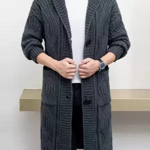 남자롱가디건 슬림 카디건 캐주얼 로브 간절기 긴팔 오버핏