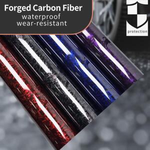 자동차 바디 필름 접착제에 대 한 오토바이 스티커에 높은 광택 블랙 골드 실버 레드 단조 탄소 섬유 랩 비