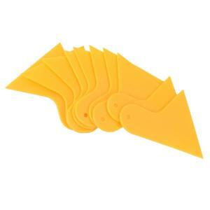 자동차 창문 비닐 랩 필름 시트, 노란색 스퀴지 스크레이퍼, 탄소 섬유 시트용 틴팅 도구, 10 개