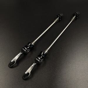 호환 초경량 노바텍 퀵 릴리스 꼬치 레버  MTB 로드 바이크 허브  QRx100mm  자전거 휠 부품  1 쌍  102g