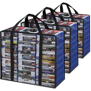 Salajory DVD 보관 가방, 손잡이가 달린 투명 CD 케이스, 블루레이 | 비디오 게임 영화 장난감 의류