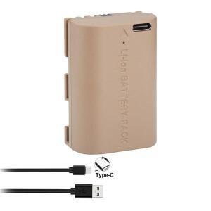 LP-E6NH 배터리 C타입 입력 캐논 EOS R 60D IV 마크 카메라용 2650mAh