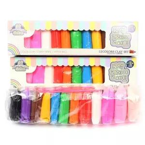12색 세트 완구 1타 6개입점토 점토놀이 만들기점토 지점토만들기 점토놀이