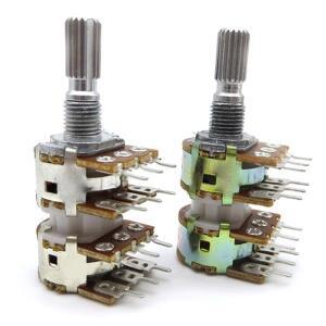 RK163 꽃 축 15mm 12 핀 B50KX4 오디오 4 채널 볼륨 전위차계 WH148 개