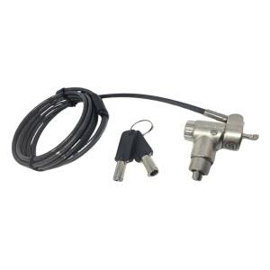 Sendt 블랙 범용 노트북 키 푸시 투 락 케이블 Kensington 웨지 나노 및 대부분의 기타 슬롯용