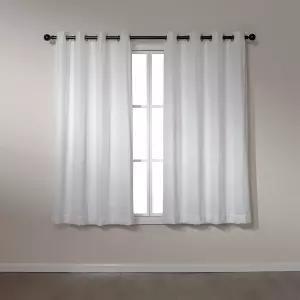 아마존 베이직 샤닐 룸 다크닝 커튼 침실 및 거실용 조명 필터링 창 그로밋 2패널 세트 42인치 W × 63인치