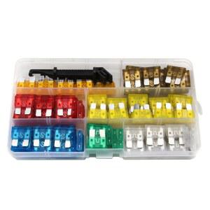 [미국배송] RAGBUSCLE 5A / 30A 7.5A 10A 15A 25A 20A 120개의 다양한 표준 자동차 트럭 블레이드 퓨즈 세트 RV 트럭 해병용