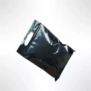 지퍼식 펀칭 손잡이봉투 BK 25X30cm +5cm 100매쇼핑백 팬시 비닐백 옷봉투