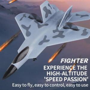EPP 폼 리모컨 전투기 고정 윙스팬 글라이더 야외 RTF RC 드론 비행기 장난감 선물 F22 2.4G 2CH