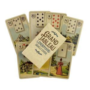 Grand Tableau Lenormand 오라클 카드 게임 운세 점술 비전 에디션 메시지 보드 데크(종이 가이드북 포함)