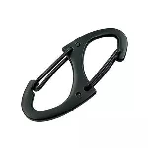 [알티피아]미니 가방 악세사리 S형 카라비너 고리 블랙 41mm 원형카라비너