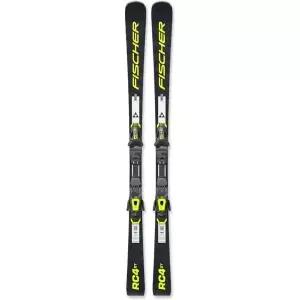 피셔 RC4 ST 레이스 다운힐 알파인 스키 블랙 149cm w / Z11 파워레일 GW 바인딩