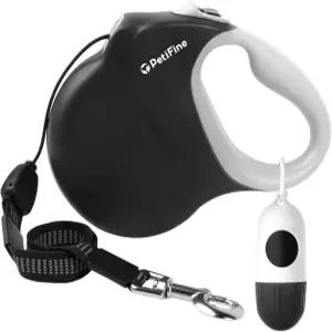 디스펜서와 배변 봉투가 있는 페티파인 리트랙터블 개 목줄 중형견용 30피트 헤비 듀티 보행 최대