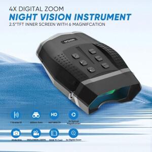 1080P HD 디지털 망원경 카메라 적외선 야간 투시경 쌍안경 캠핑 2.5 ''디스플레이 화면 사냥 용 고글