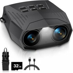 성인용 5K 야간 투시경 5000mAh 충전식 적외선 쌍안경 10배 디지털 줌 캠핑용 외부 플래시라이트