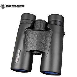 BRESSER XZ10x42 방수 HD 쌍안 망원경 FMC 코팅 고무 몸체 낮은 조명 야간 투시경 쌍안경 사냥 캠핑