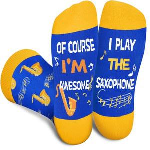 남성 여성용 농업용 재미있는 음악 양말 - 미친 멋진 선물 뮤지션 생일 크리스마스 스타킹 스터퍼
