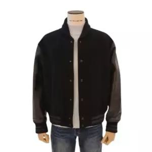 [백화점 정품] 25FW FW 프리미엄 염소가죽 블랙 오버핏 캐주얼 야구 점퍼 RPGMLU02