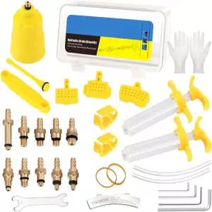 하우슨 자전거 유압 디스크 브레이크 수리 블리딩 키트 도구 세트 - 테크트로 마구라 SRAM 브레이크용