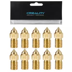 엔더 3 V3 SE 5 S1 3D 프린터 부품용 10PCS 황동 0.4mm 노즐 7 스파이더 1.0 핫엔드용 고속 M6 키트