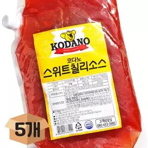 분이네 코다노 스위트 칠리소스 (2kgX5개) 월남쌈 샤브샤브소스 튀김 업소용