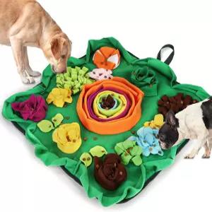 대형견용 벡스트로닉 스너플 매트 25인치 x 개 냄새 맡는 인터랙티브 퍼즐 먹이 찾기 슬로우 피더 고양이